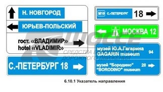 6.10.1 Указатель направлений
