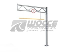 Ограничитель высоты проезда транспорта Г-образный