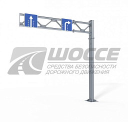 Металлическая рамная опора РМГ-1 для дорожных знаков