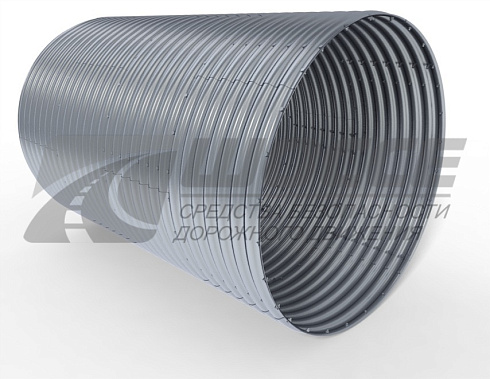 Труба ЛМГ 40.40 гофрированная водопропускная круглая