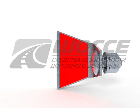 Световозвращатель (катафот) дорожный КД-5, металлический, оцинкованный