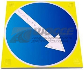 Светодиодный знак 4.2.1 на желтом фоне