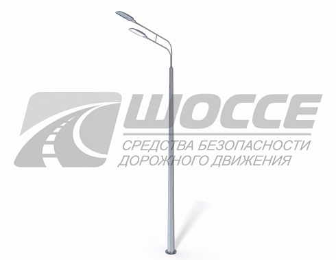 Опора СФГ-1000-10,0-01-ц - силовая фланцевая граненая опора освещения