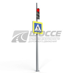 Светофорная колонка и опора для светофоров