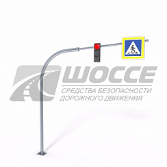 Опора СОД-Г-6,6-6,0 для светофоров и дорожных знаков