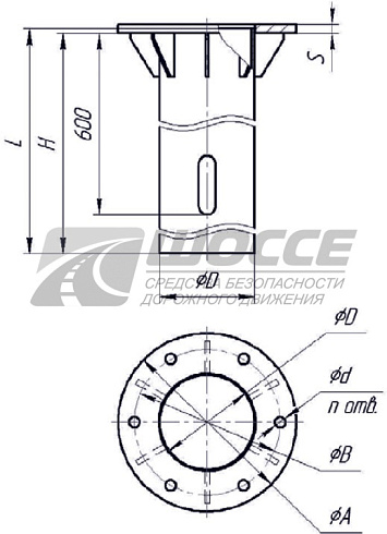 Фундамент под опоры металлические силовые
