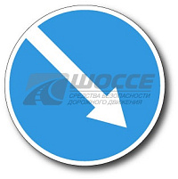 Дорожный знак 4.2.1 Объезд препятствия справа