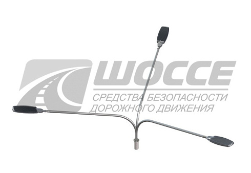 Кронштейн трехрожковый К-5 для светильника на металлическую опору