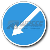 Дорожный знак 4.2.2 Объезд препятствия слева