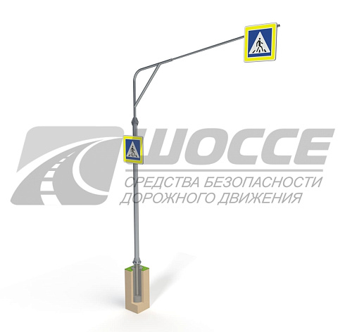 Опора ОМГФ-ДЗ-6,0-3,5 консольная Г-образная