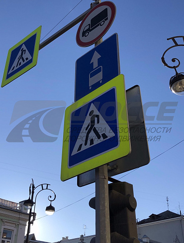 Опора ОГСГ 6,15-3,5 для дорожных знаков Пешеходный переход 5.19.1/5.19.2