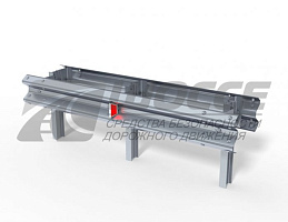 Дорожное барьерное ограждение типа ДД