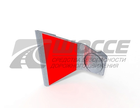 Дорожные катафоты КД-5 БК-2 для барьерного ограждения, оцинкованные.